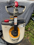 Crown WP 3000 Series electric pallet jack, front view with tiller head